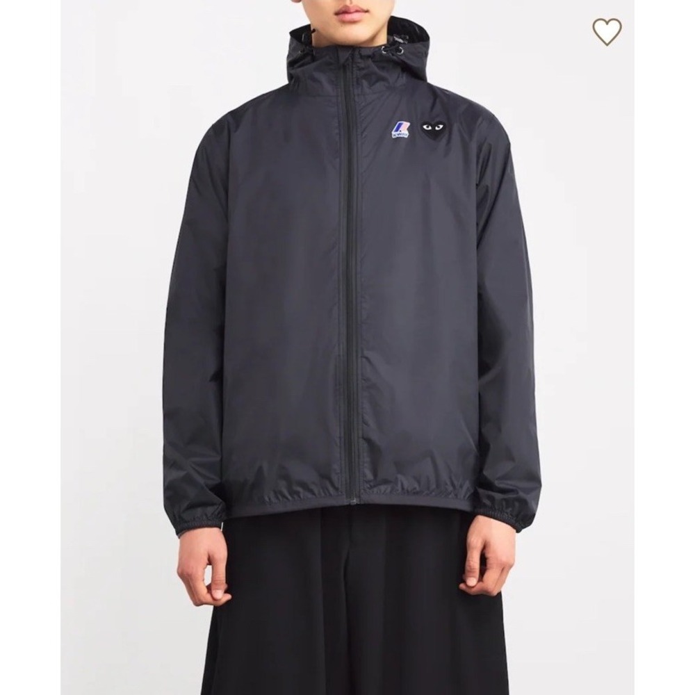 Comme Des Garçons Play Black x K-Way Nylon Water-Resistant Jacket